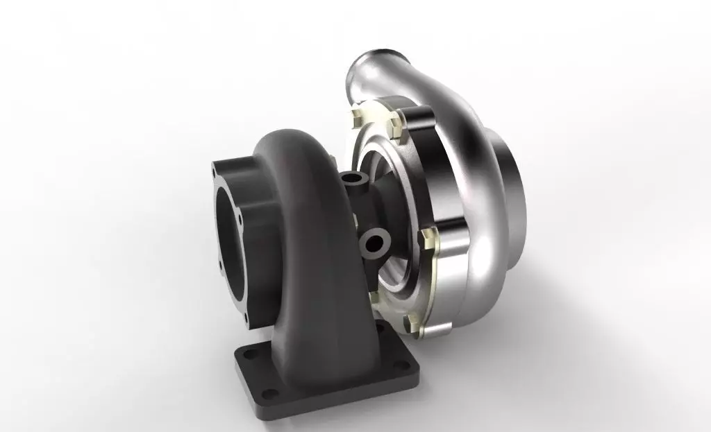 Turbine Garrett 3076 Free 3D model_0