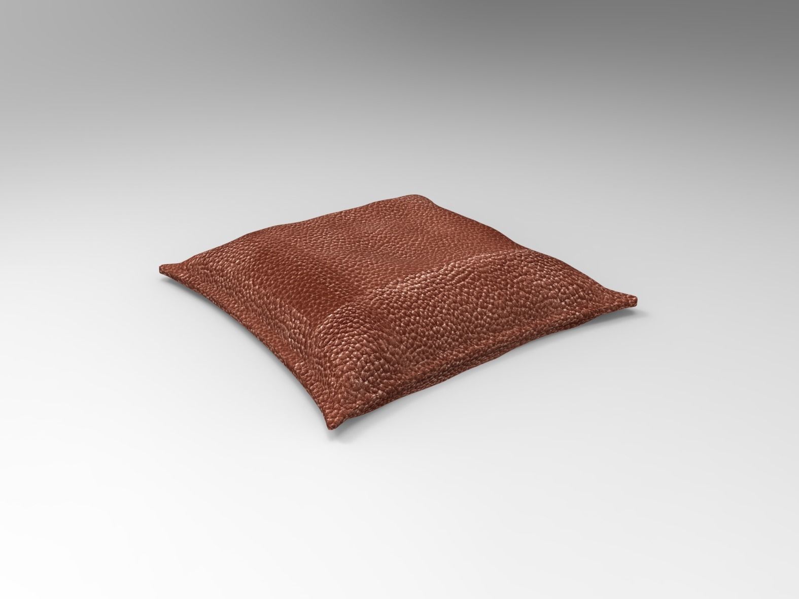 pillows leather 3D model_2