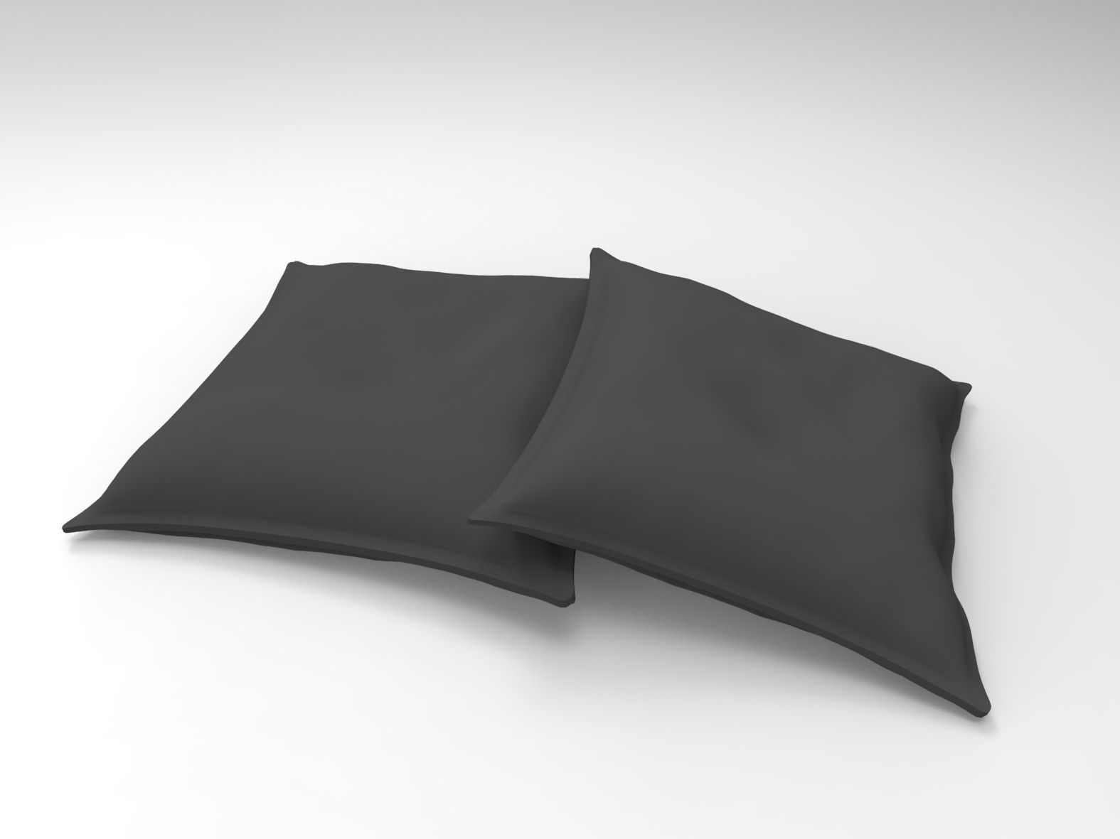 pillows leather 3D model_1