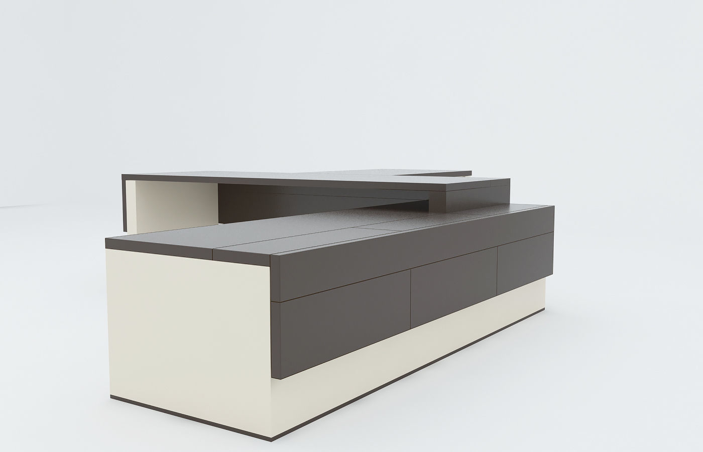 OFFICE DESK 3D model_1