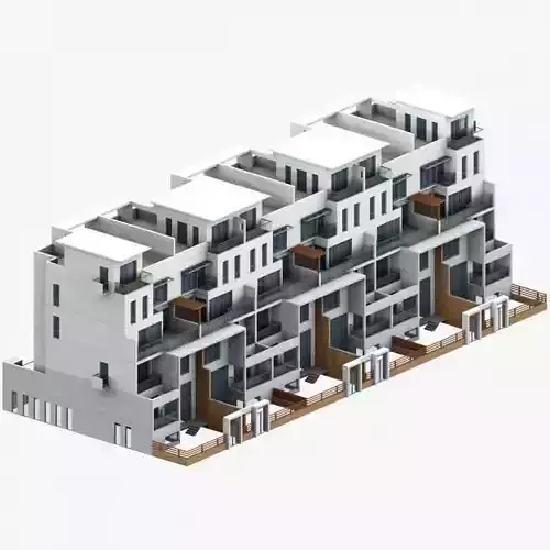 Villa modern apartment building