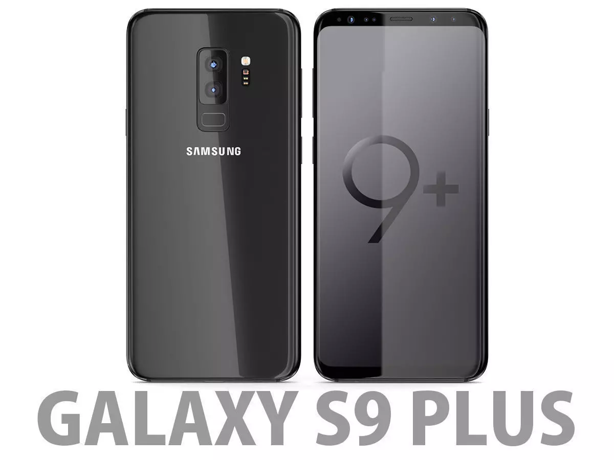 Samsung Galaxy S9 Plus Midnight Black  3D model_0