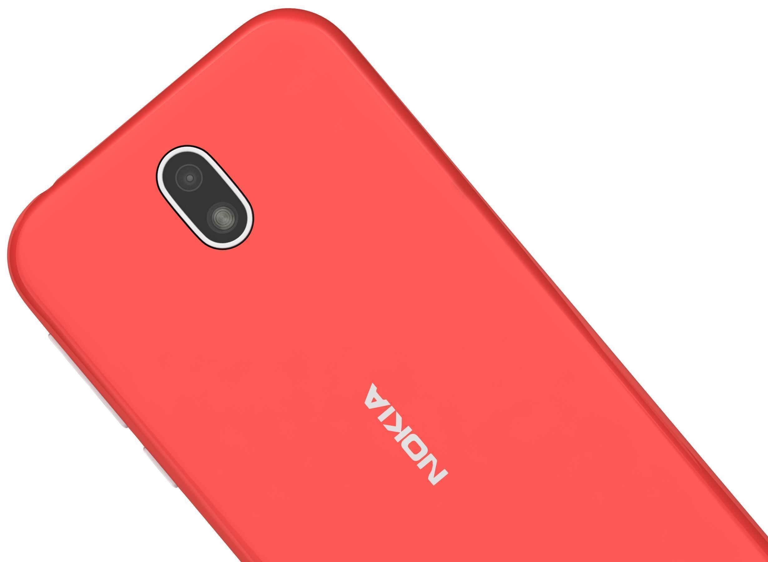 Nokia 1 Dark Blue And Warm Red 3D model_9