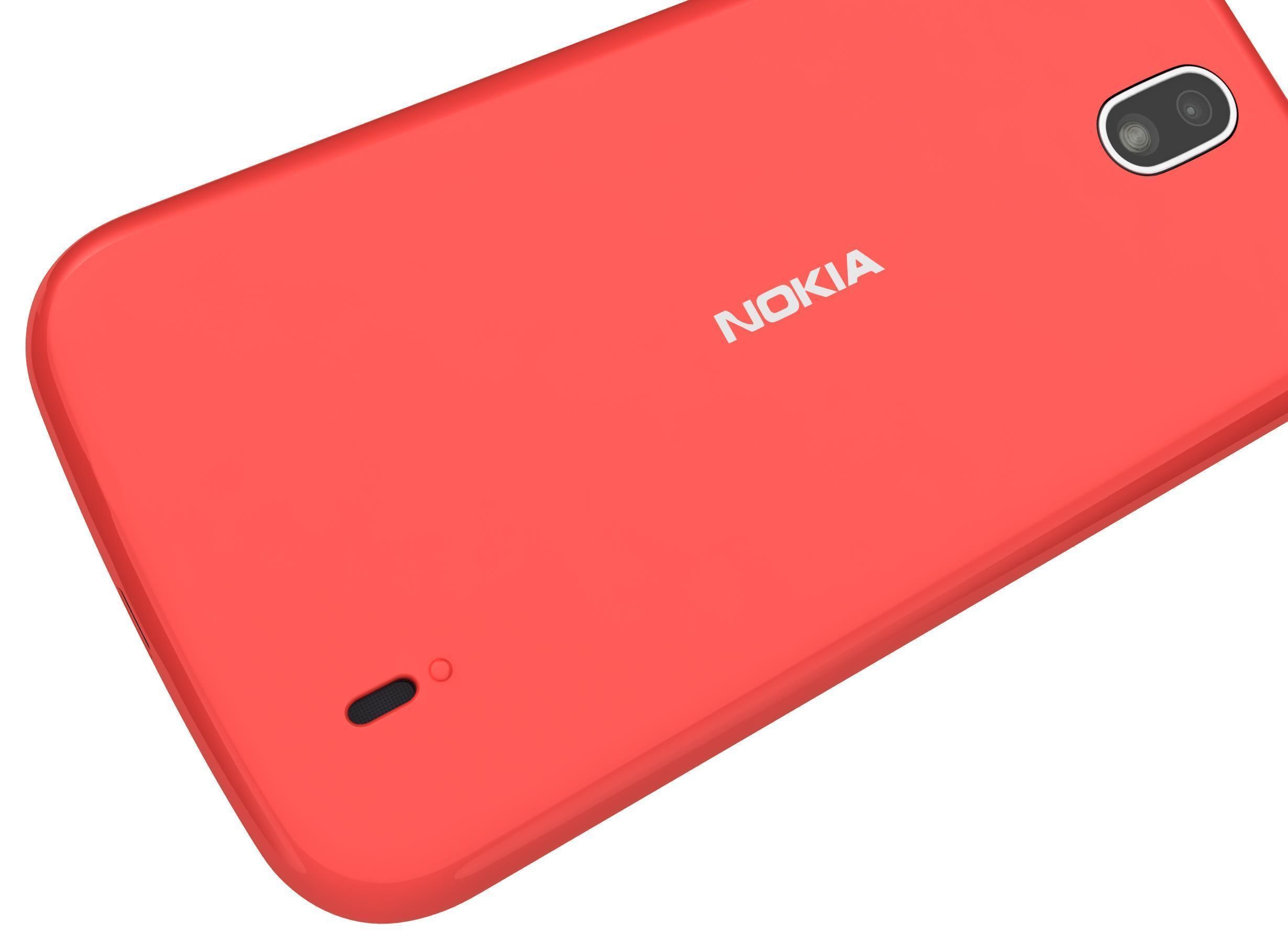 Nokia 1 Dark Blue And Warm Red 3D model_15