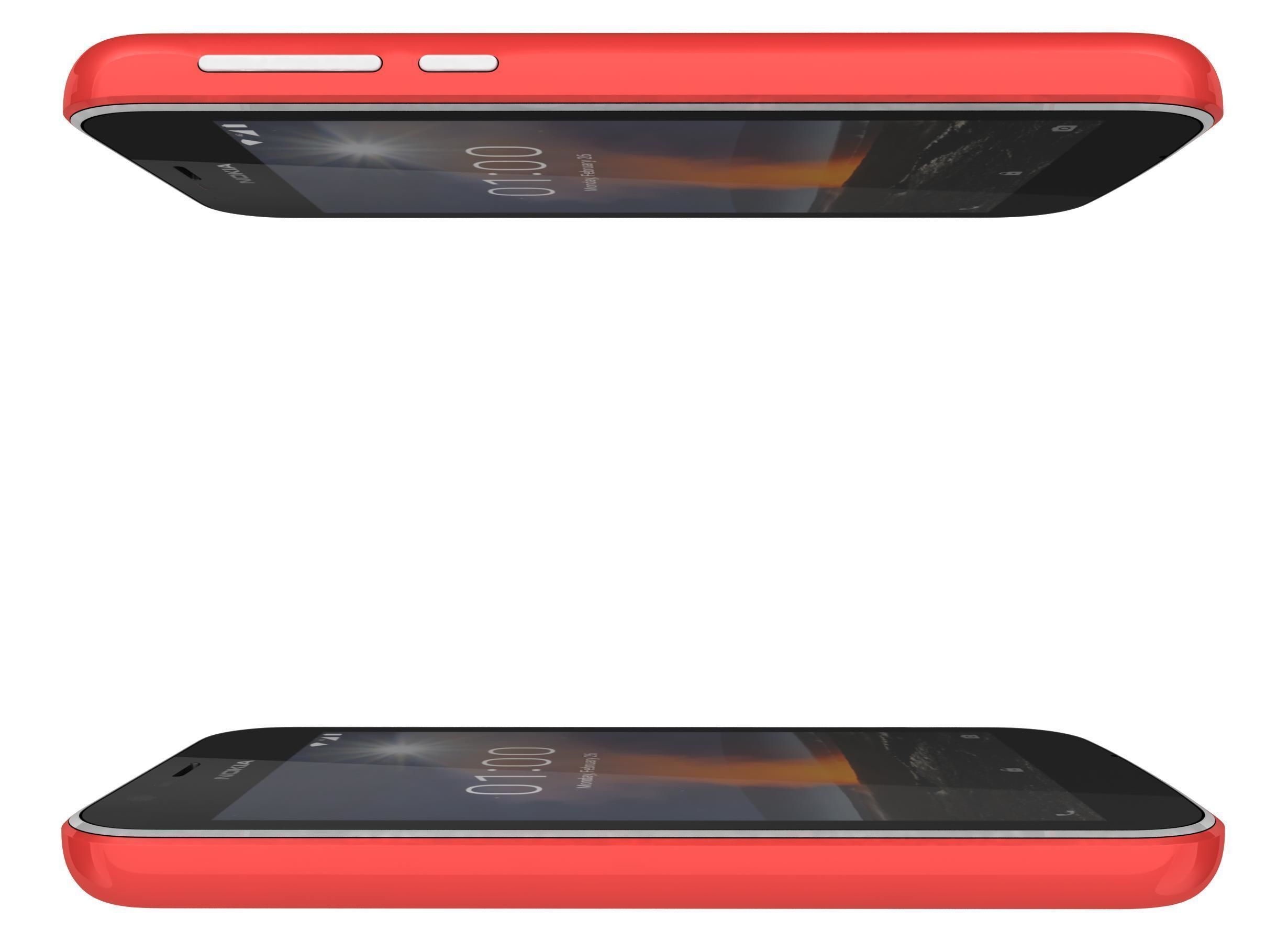 Nokia 1 Dark Blue And Warm Red 3D model_8