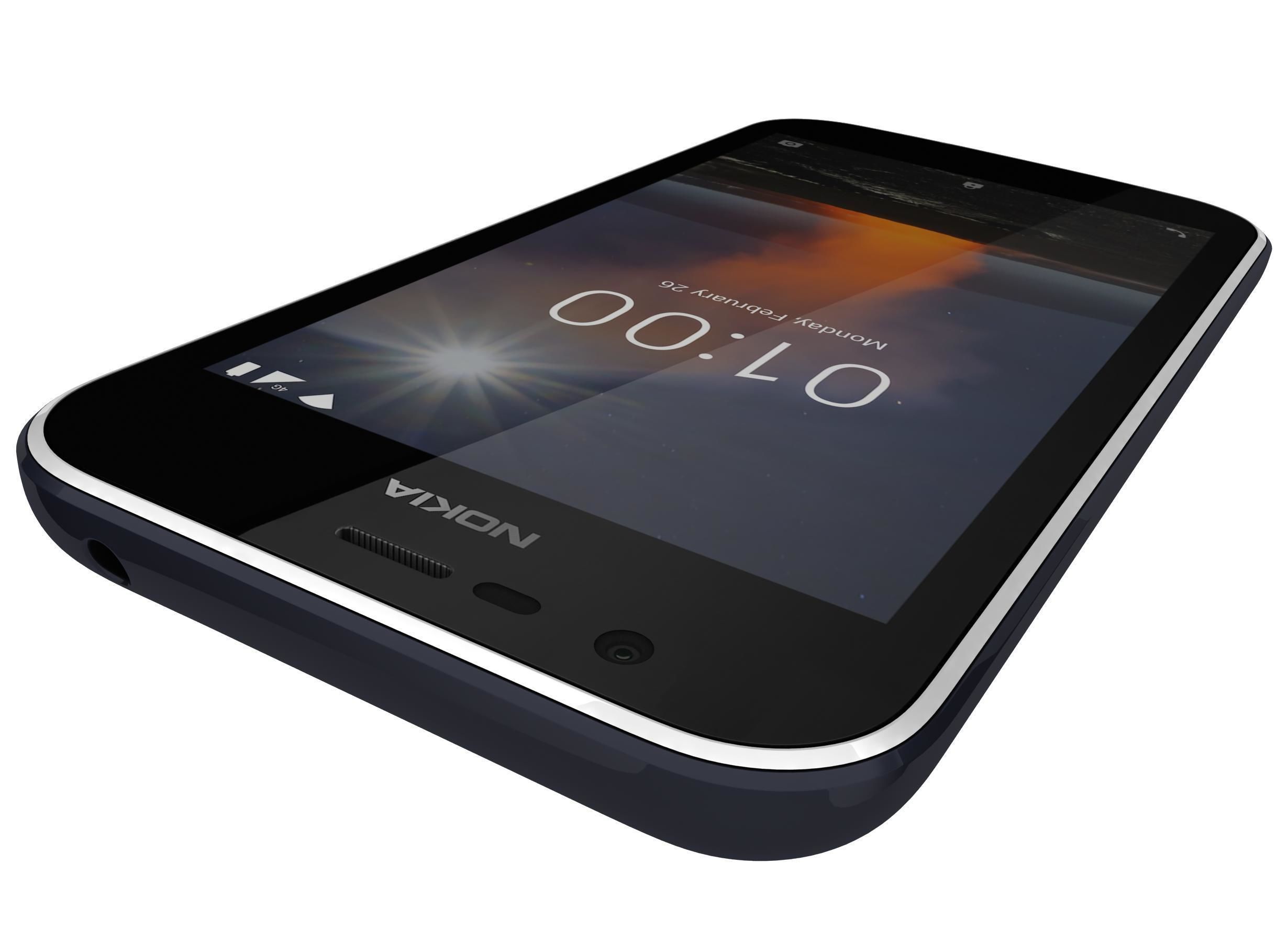 Nokia 1 Dark Blue And Warm Red 3D model_18