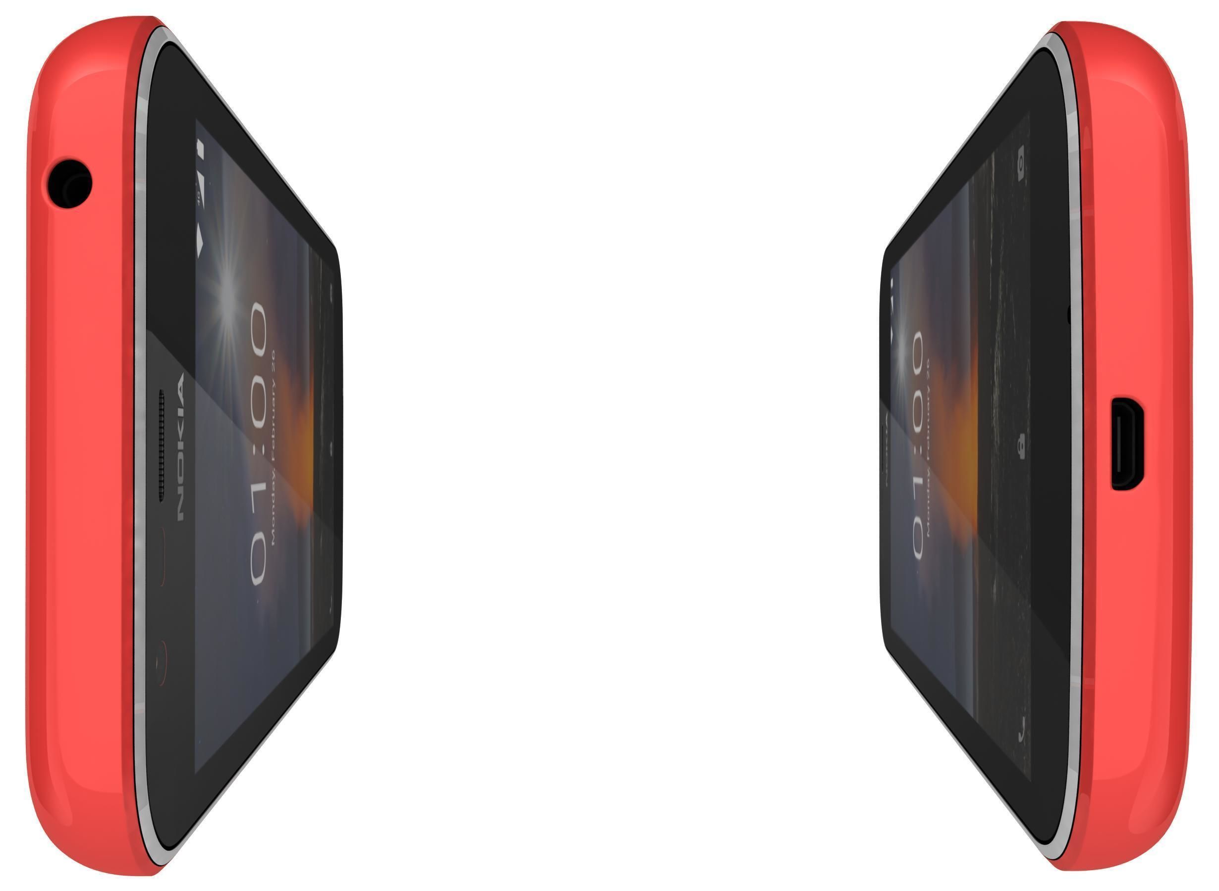 Nokia 1 Dark Blue And Warm Red 3D model_6