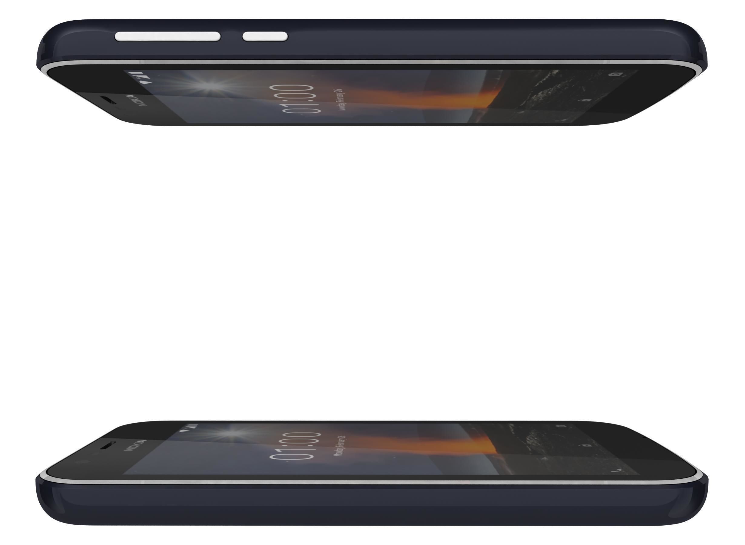 Nokia 1 Dark Blue And Warm Red 3D model_7
