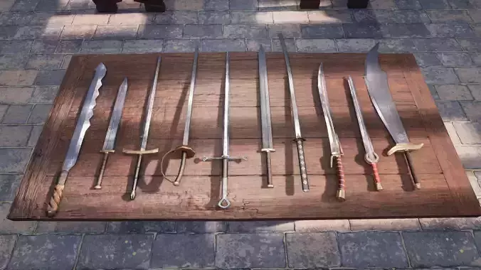 Fantasy Paladin Weapons