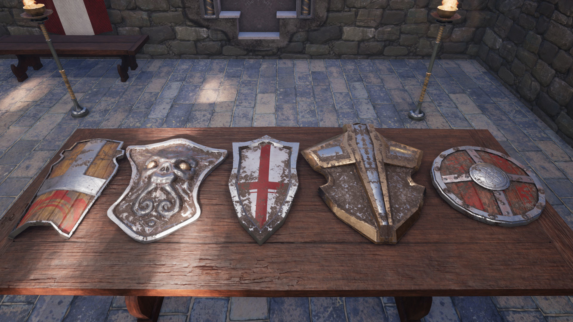 Fantasy Paladin Weapons Low-poly 3D model_3