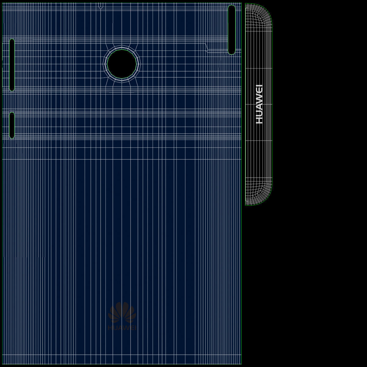 Huawei P smart Blue 3D model_21