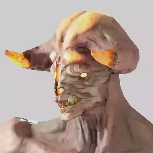 Fire Demon Low-poly 3D model