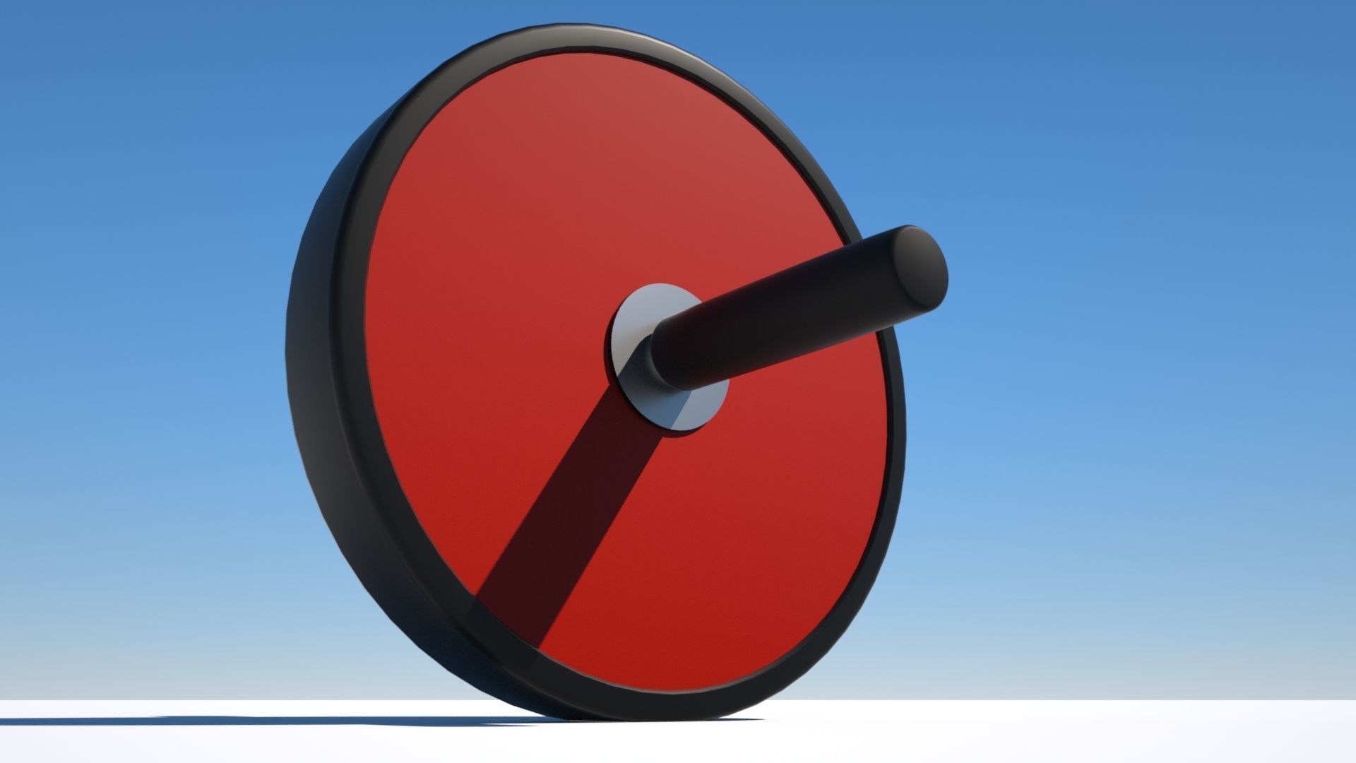 Ab Roller - Gym equipment Low-poly 3D model_2