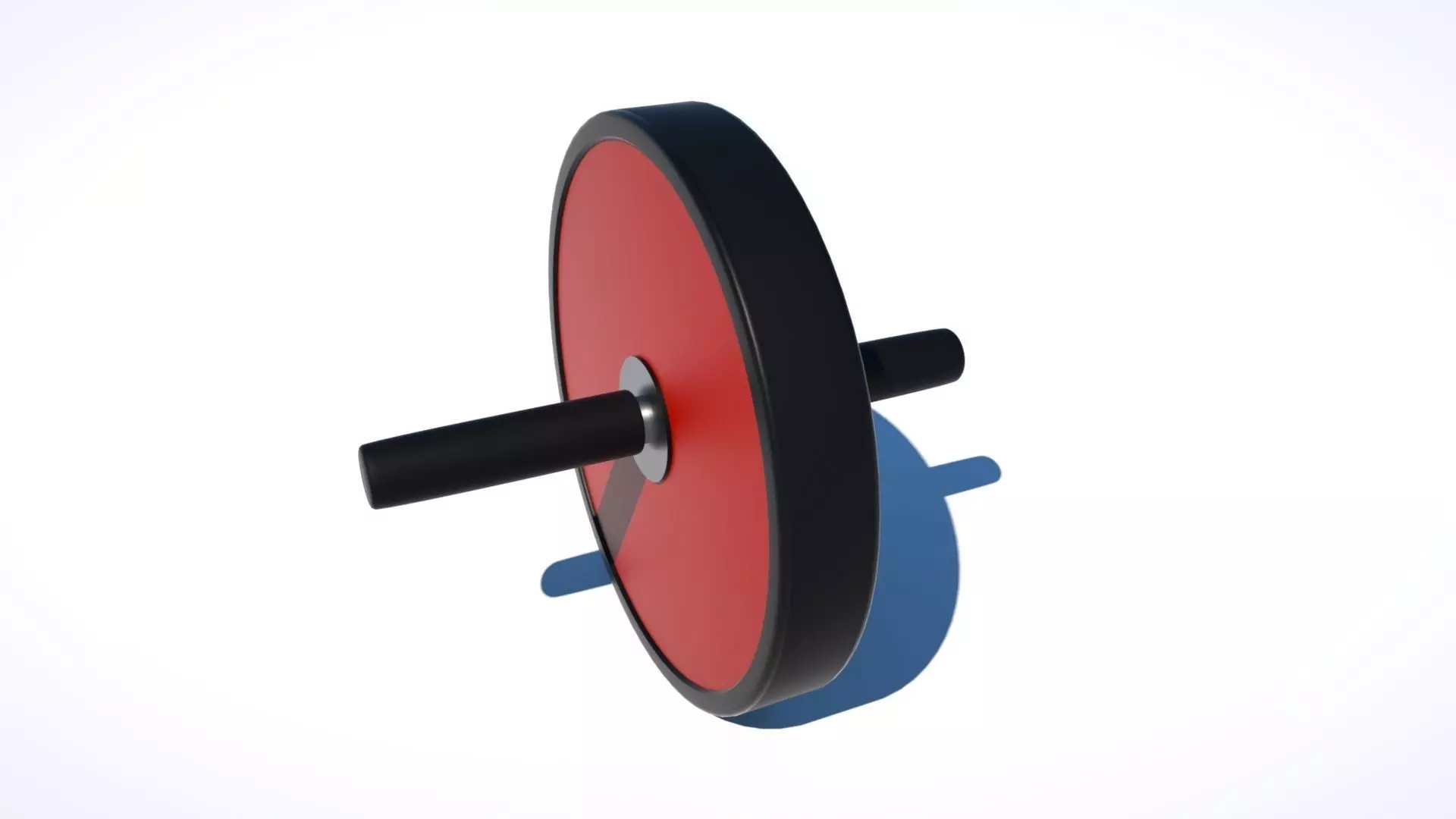 Ab Roller - Gym equipment Low-poly 3D model_0