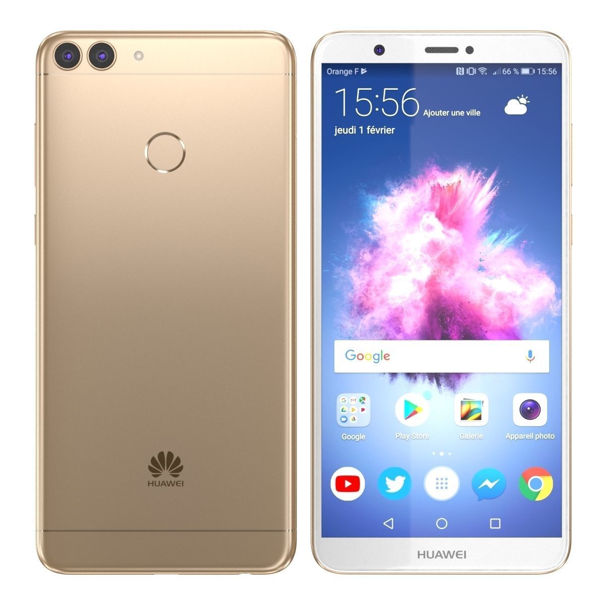 Huawei P smart Gold 3D model_1
