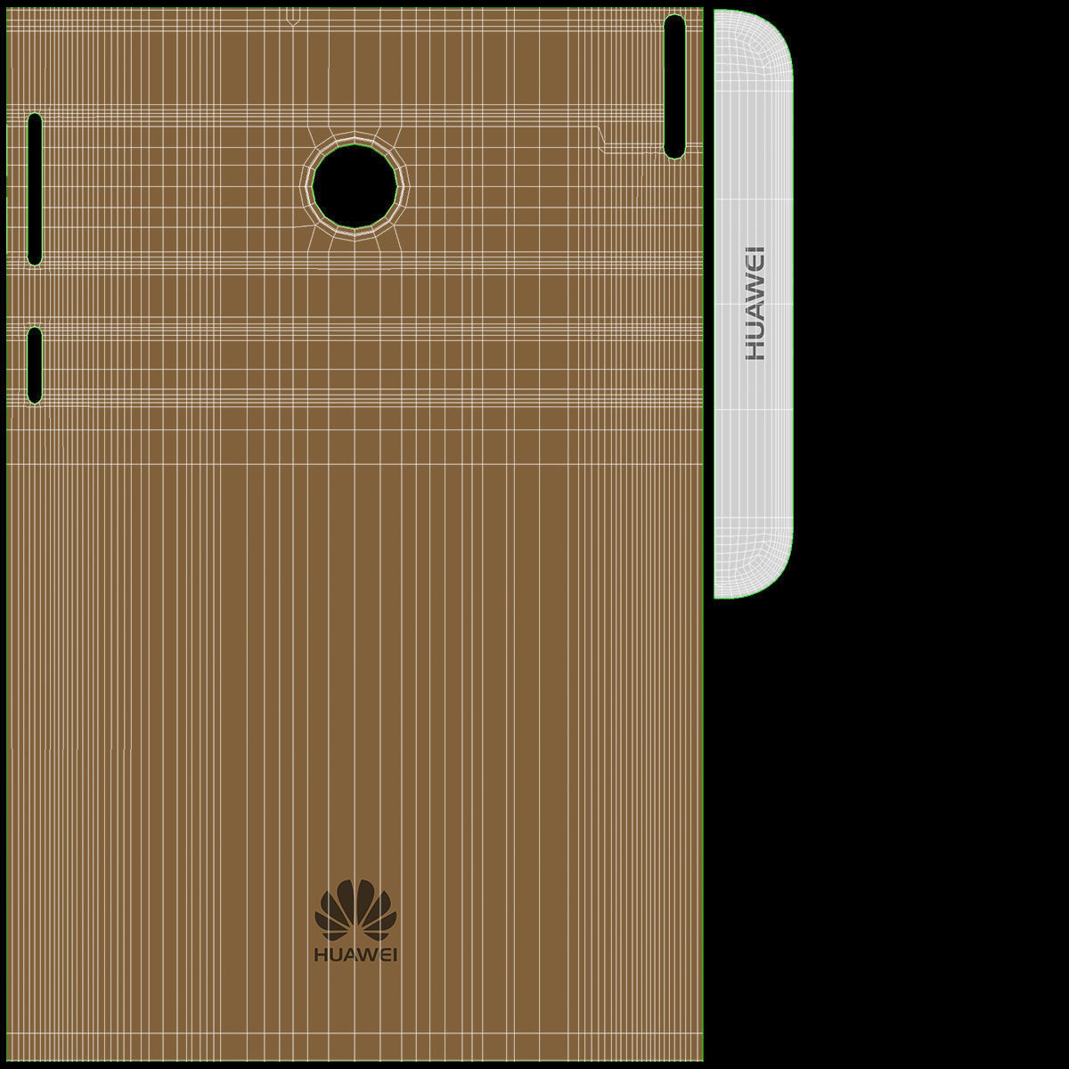 Huawei P smart Gold 3D model_20
