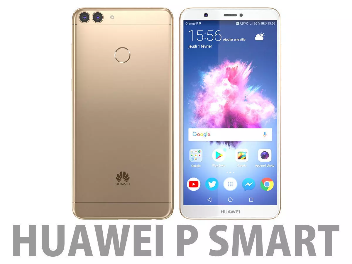 Huawei P smart Gold 3D model_0