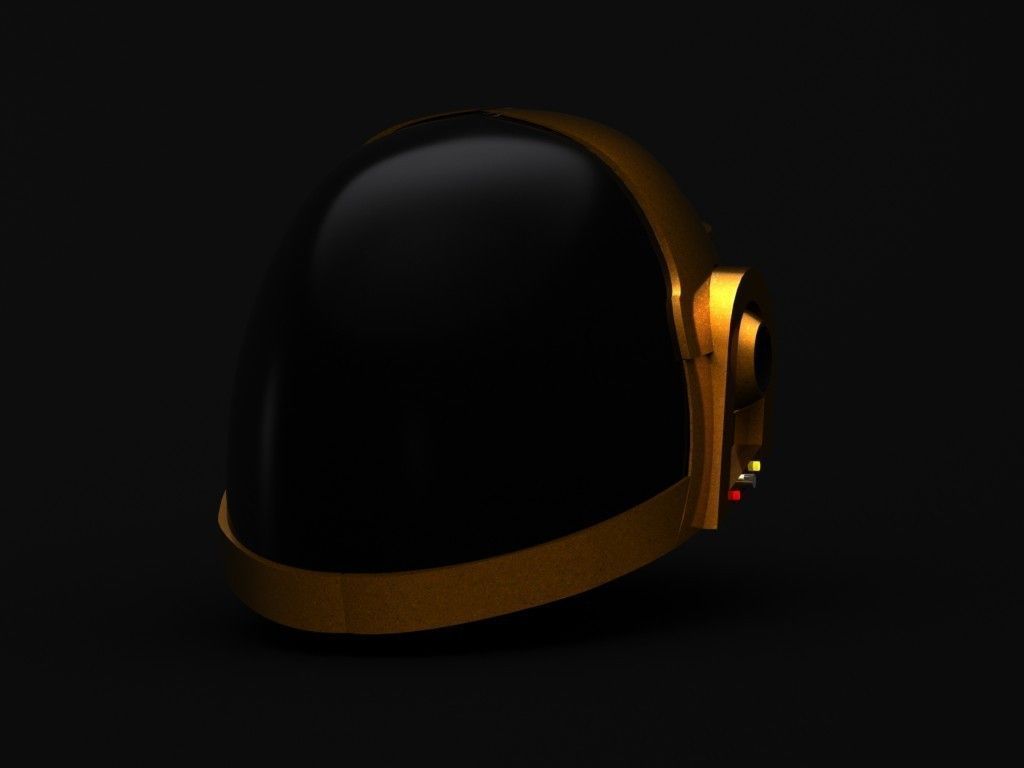 Daft punk helmet Free 3D model_3