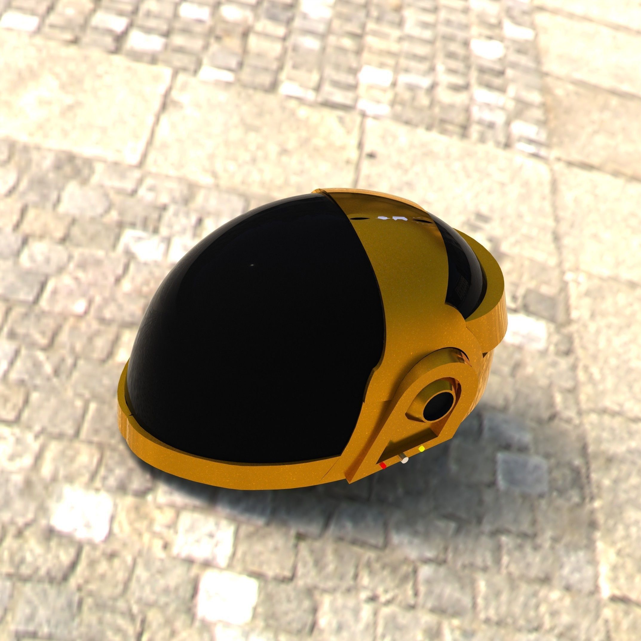 Daft punk helmet Free 3D model_4