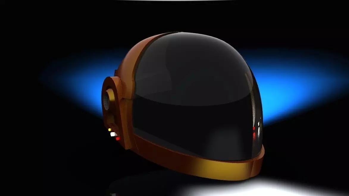 Daft punk helmet Free 3D model_0