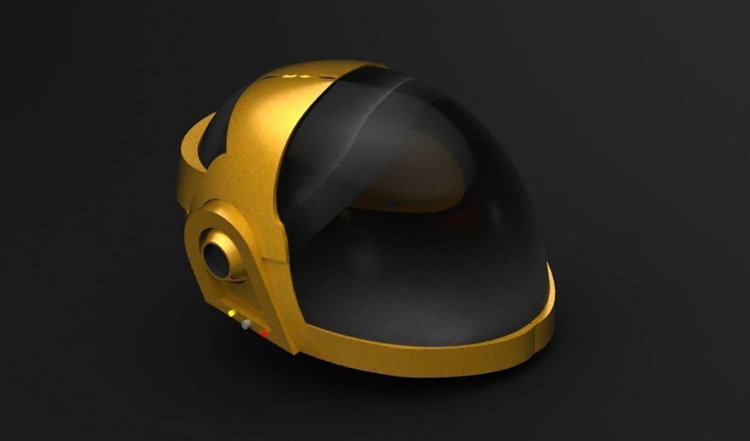 Daft punk helmet Free 3D model_1