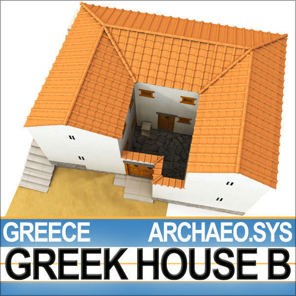 Ancient Greek House B 3D model_1