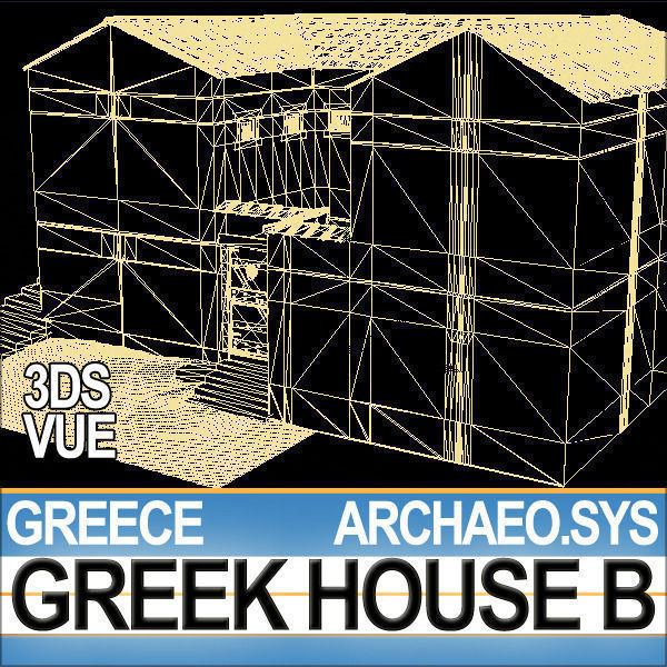 Ancient Greek House B 3D model_15