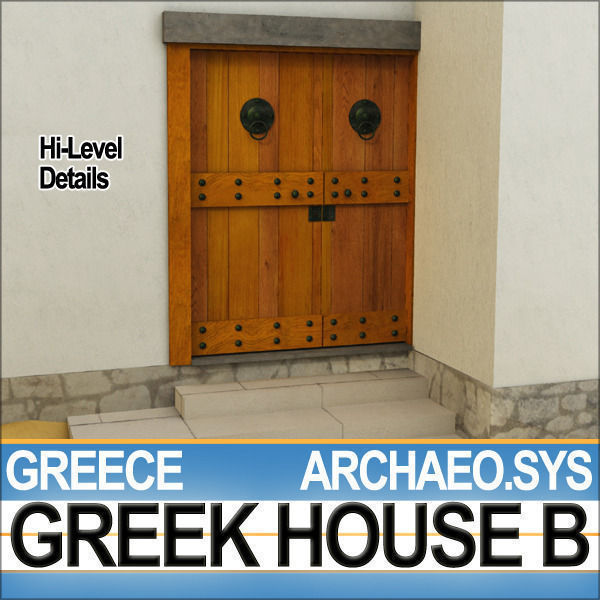 Ancient Greek House B 3D model_3