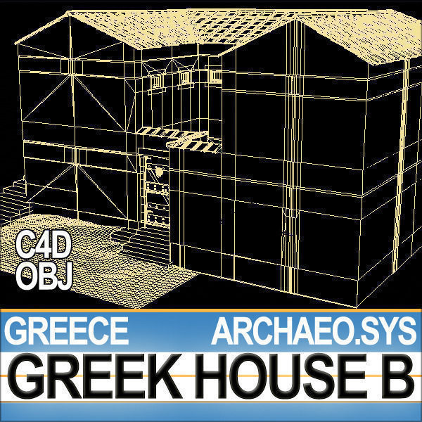 Ancient Greek House B 3D model_14