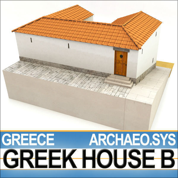 Ancient Greek House B 3D model_9