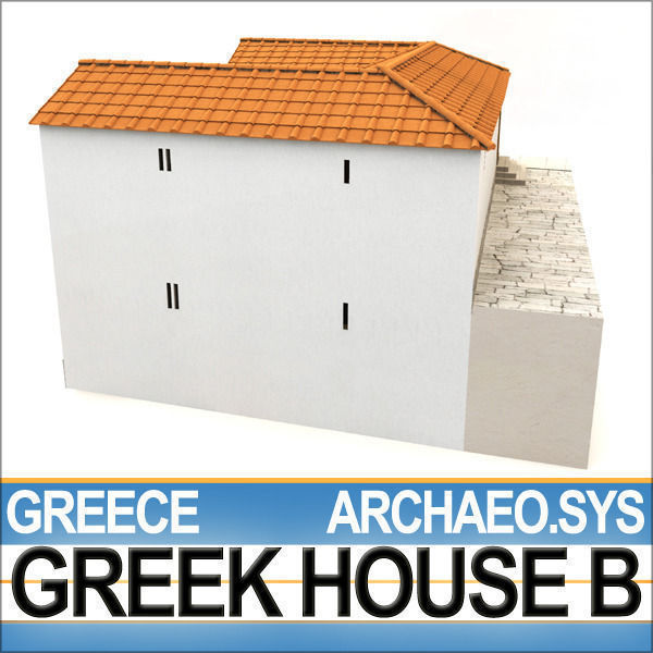 Ancient Greek House B 3D model_5