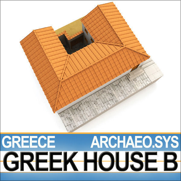 Ancient Greek House B 3D model_4