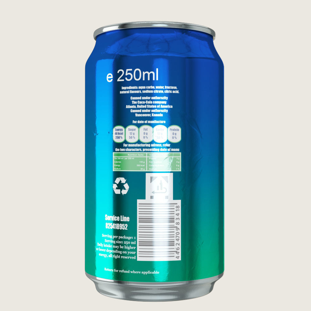 Sprite Drink Aluminium Can Low-poly 3D model_1