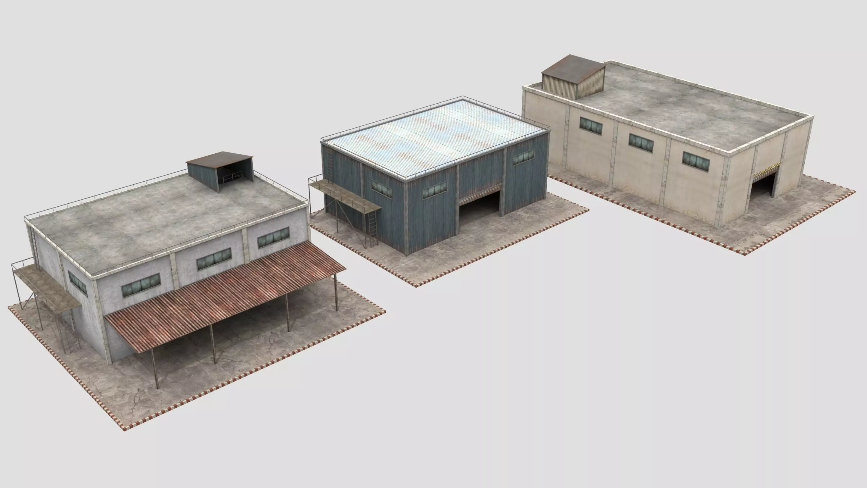 Warehouse Collection - Pack Low-poly 3D model_0