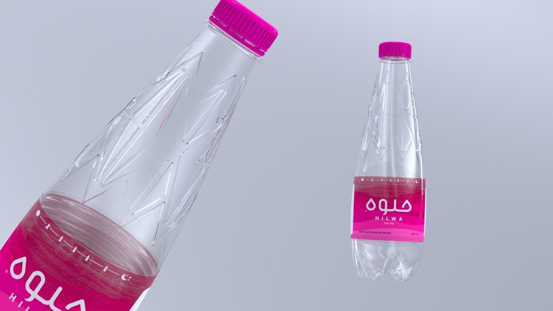 Botttle logo 3D model glass baverage 3D model 3D model_6