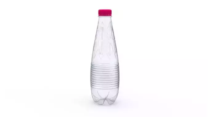 Botttle logo 3D model glass baverage 3D model