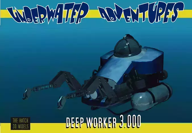 Deep Worker 3000 Low-poly 3D model