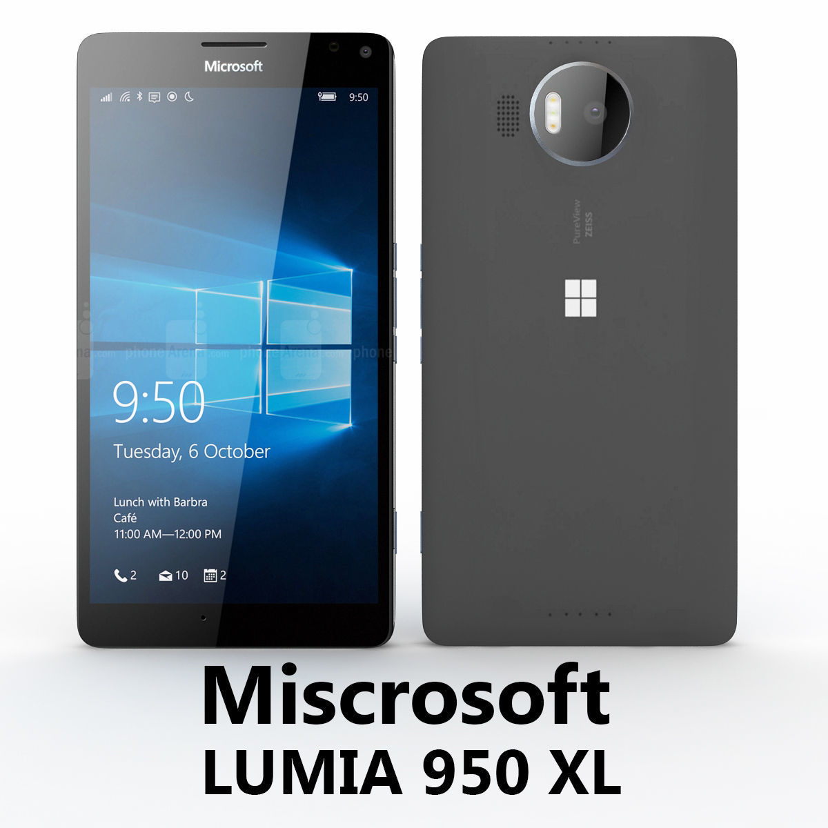 Microsoft Lumia 950 XL Black 3D model | CGTrader