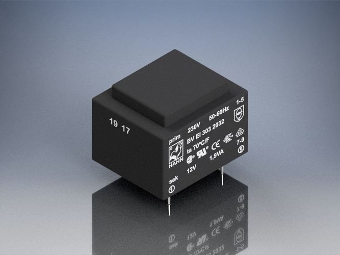 PCB Transformer HAHN  3D model