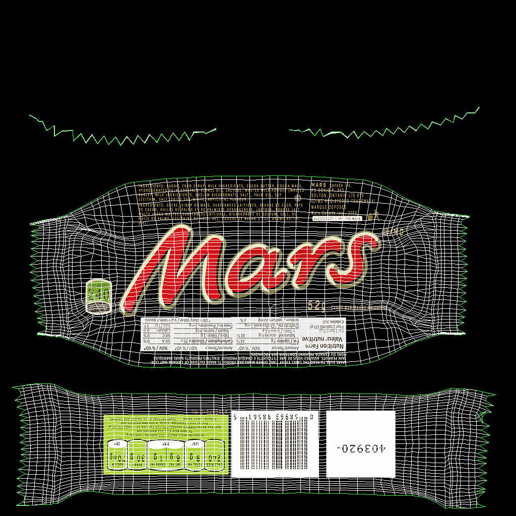 Mars Chocolate Bar Low-poly 3D model_4