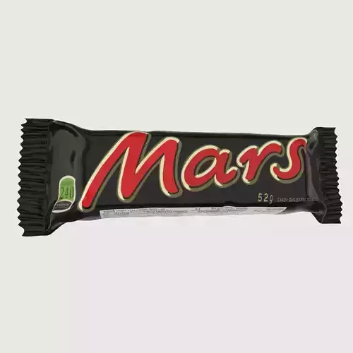Mars Chocolate Bar Low-poly 3D model
