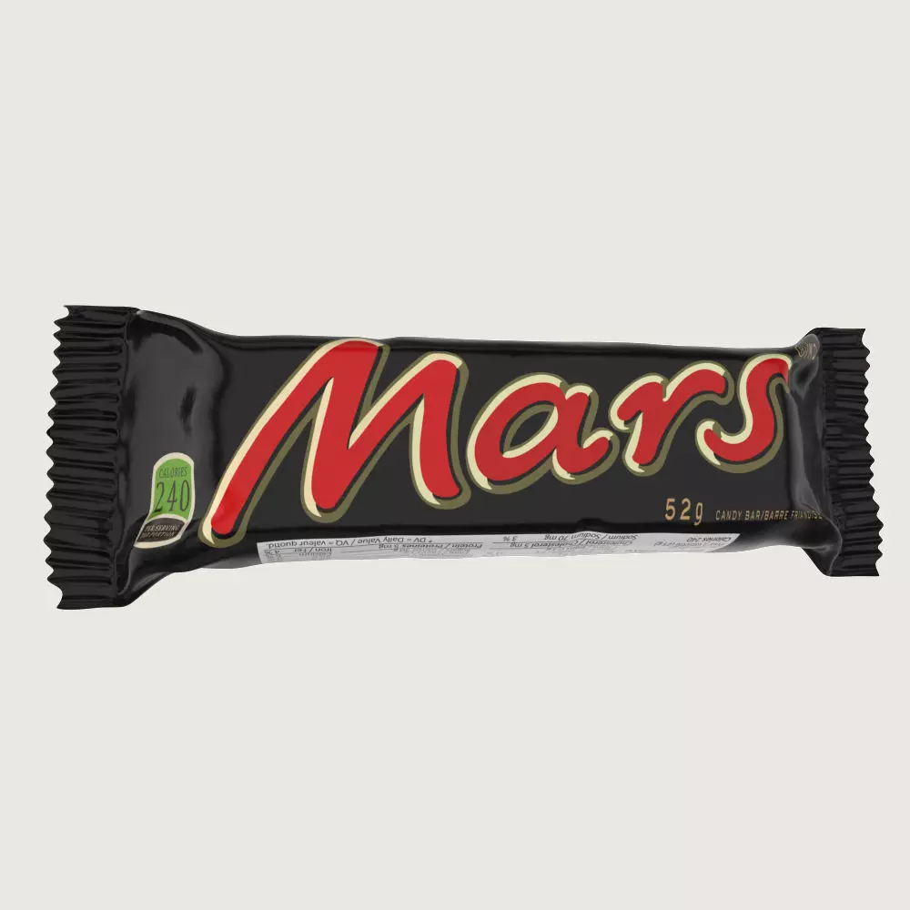 Mars Chocolate Bar Low-poly 3D model_0
