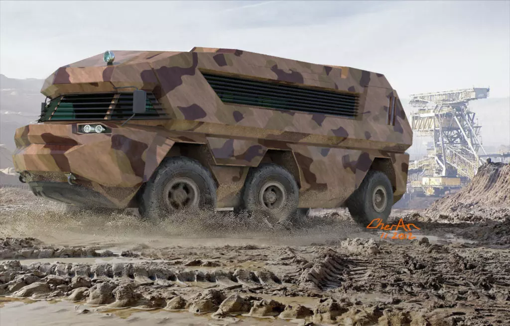 CherAn BTR Camper 02 Free 3D model