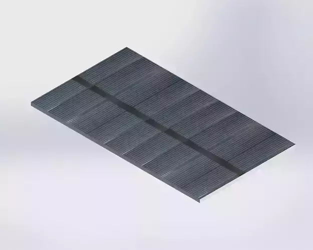 75V 220mA Solar Panel for LED Light Bottle Design Challenge 1 Free 3D model