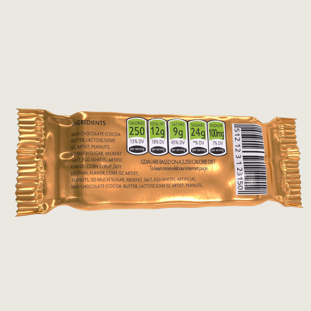 Chocolate Bar Collection Low-poly 3D model_17