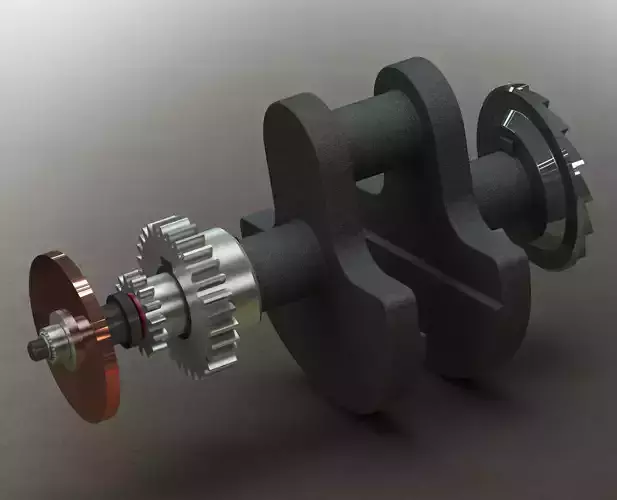 Crankshaft Assembly 3D model