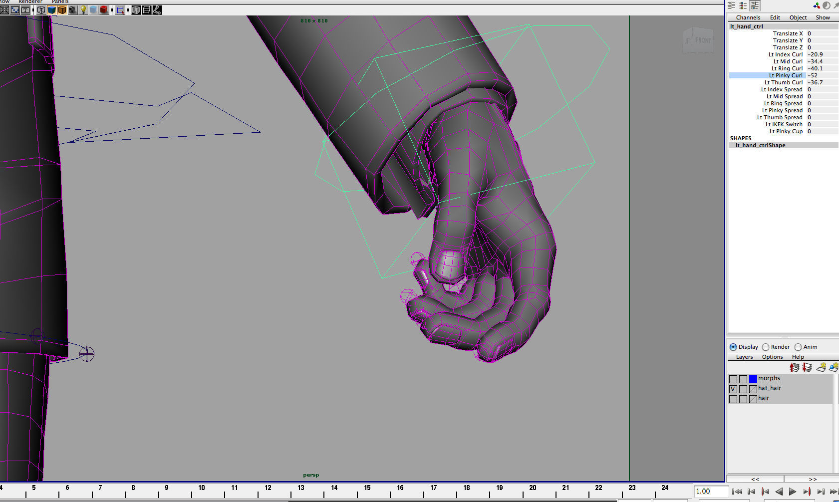 Gangster 3D Model man in suit and hat 3D model_20