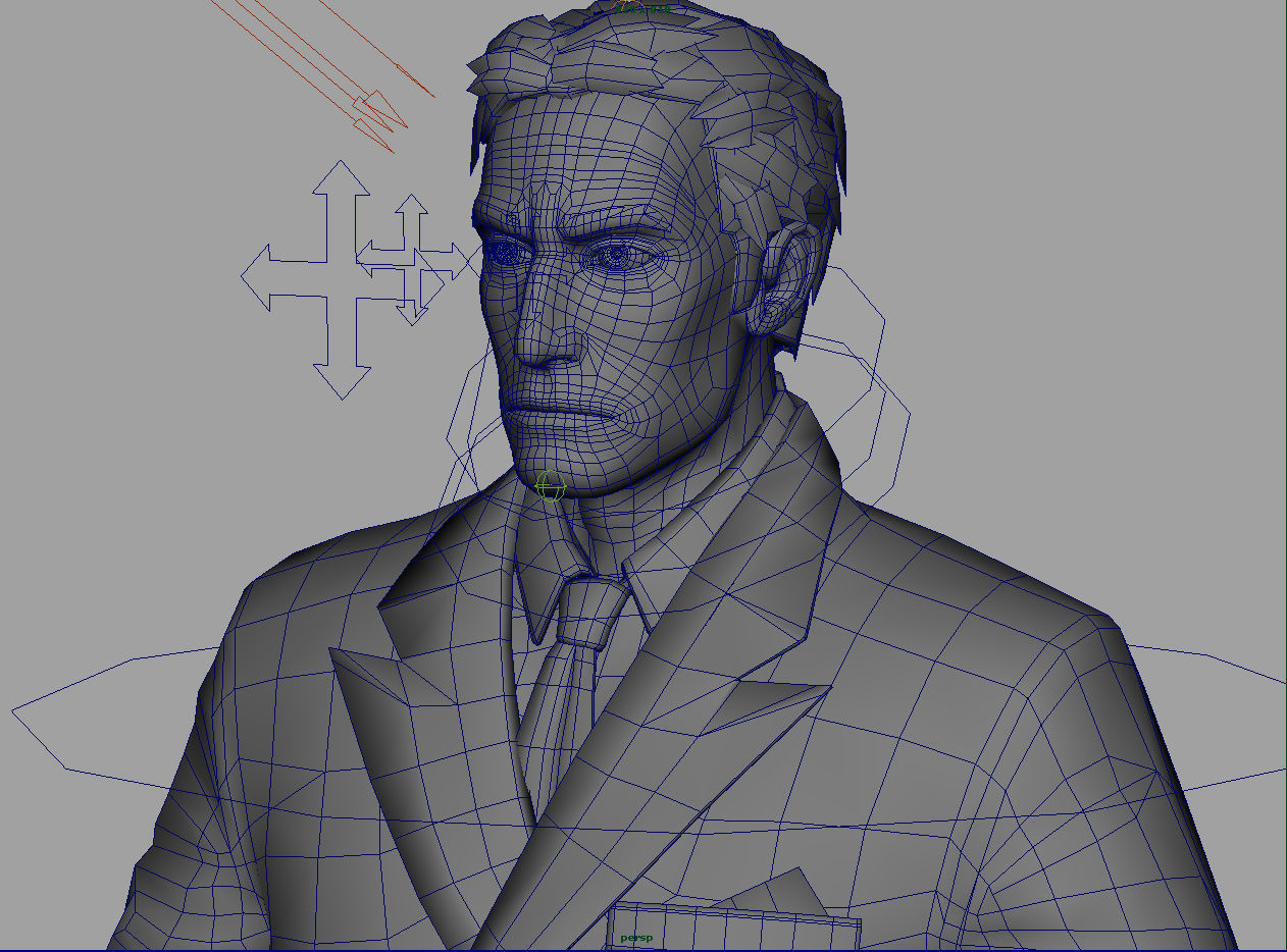 Gangster 3D Model man in suit and hat 3D model_37