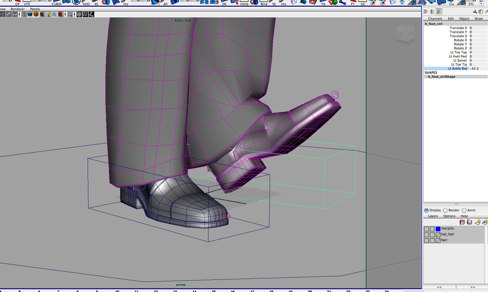 Gangster 3D Model man in suit and hat 3D model_23