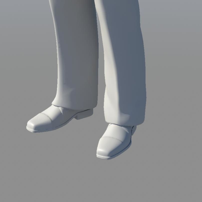 Gangster 3D Model man in suit and hat 3D model_32